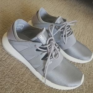 Adidas silver sneakers